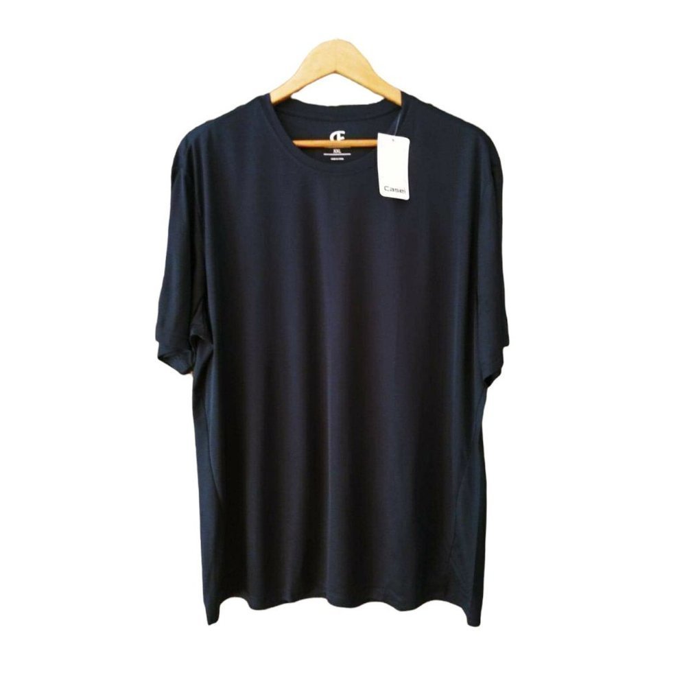 NEW Men's Casei Athletic Lightweight Moisture Absorbing Quick Dry Deep Blue T-Sh